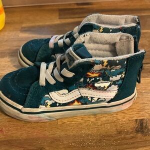 Van Hi Top Toddler with glow in the dark dragons